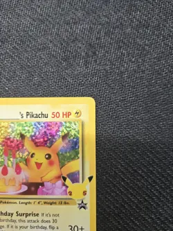 Pokemon Pikachu TCG Birthday Celebrations Holo Rare - Image 4
