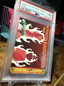 1999 Pokemon Japanese Bandai Anime Vending Series 6 #218 Onix PSA 9 - Image 3