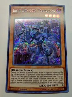 ( IRON DRAGON TIAMATON ) - Prismatic Secret - MP19-EN016 - 1st - NM - Yu-Gi-Oh - Image 1