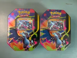 Sealed Ascended Heroes Mega Charizard X Tin Pokemon - Lot of 2 Sealed NEW - Image 1