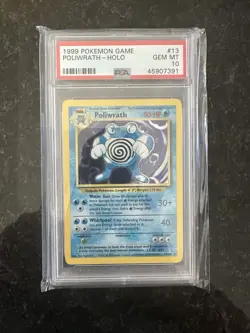 1999 Pokemon Game Poliwraith Holo #13 PSA Gem Mint 10 - Image 1