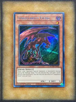 Yugioh Singularity Fiend MZTM-EN042 Secret Rare 1st Ed NM - Image 1