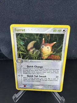 Furret 22/109 Team Rocket Returns Reverse Holo Pokemon TCG MP/HP - Image 1