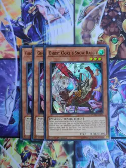Yu-Gi-Oh x3 Ghost Ogre & Snow Rabbit DUDE - EN001 Ultra Rare Alt Art 1st Ed NM - Image 1