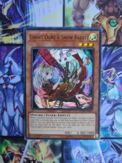 Yu-Gi-Oh x3 Ghost Ogre & Snow Rabbit DUDE - EN001 Ultra Rare Alt Art 1st Ed NM - Image 2