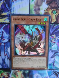 Yu-Gi-Oh x3 Ghost Ogre & Snow Rabbit DUDE - EN001 Ultra Rare Alt Art 1st Ed NM - Image 4