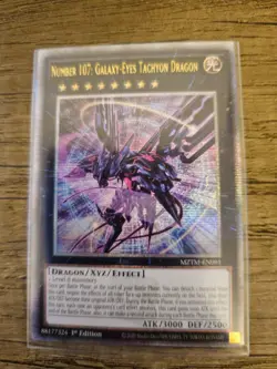 YUGIOH NUMBER 107: GALAXY-EYES TACHYON DRAGON QUARTER CENTURY RARE MZTM-EN091 - Image 1