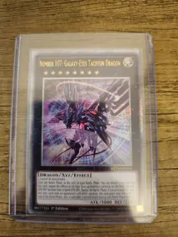 YUGIOH NUMBER 107: GALAXY-EYES TACHYON DRAGON QUARTER CENTURY RARE MZTM-EN091 - Image 3