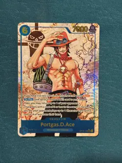 One Piece TCG Portgas.D.Ace Parallel OP13-119 SEC ENGLISH NM - Image 1