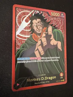 ONE PIECE Monkey D.Dragon (Gold Text) OP07-001 SPR Anime 25th Collection EB02 - Image 3