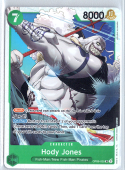 Hody Jones OP06-035 One Piece OP06 Wings of the Captain Super Rare - Image 1
