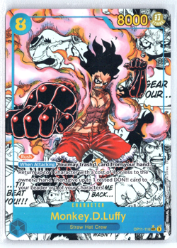 Monkey .D. Luffy OP11-118 One Piece OP11 Fist of Divine Speed Secret Manga Rare - Image 1
