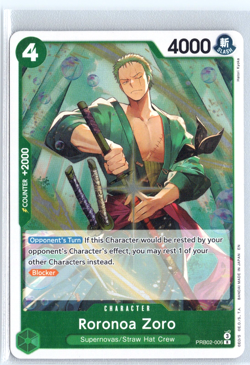 Roronoa Zoro PRB02-006 One Piece PRB-02 Premium Booster vol.2 Rare - Image 1