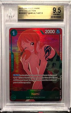 Nami EB02-017 One Piece Extra Booster: Anime 25th Collection BGS Gem Mint 9.5 - Image 1