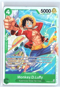 Monkey D. Luffy PRB02-005 One Piece PRB-02 Premium Booster Vol.2 Super Rare - Image 1