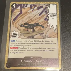 Ground Death Event Card OP01-097 The Seven Warlords Baroque Works One Piece CCG - Image 1