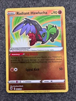 Pokemon - Radiant Hawlucha - 081/189 - SWSH Astral Radiance - Holo Card - Image 1