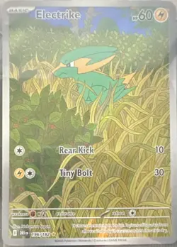 Pokemon TCG Electrike 196/182 DR1N Rare Basic Card 60 HP English - Image 1