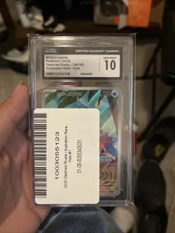 Pokemon TCG & PSA Destined Rivals Misty's Lapras Holo Card 194/182 GEM MINT 10 - Image 1