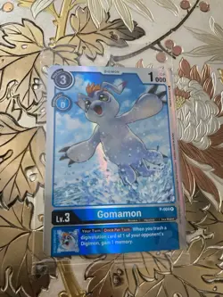 Digimon Card Game Gomamon P-004 Promo Foil Sealed - Image 1