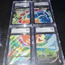 Morpeko V-UNION Black Star Promo Card Lot CGC Graded 10 - 4 Pokemon Cards - Image 1