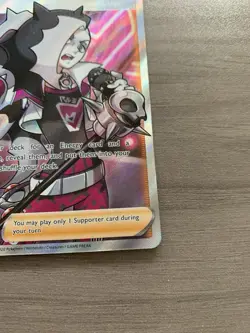 Pokemon TCG Piers Trainer Darkness Ablaze Full Art Holo Card 187/189 - Image 5