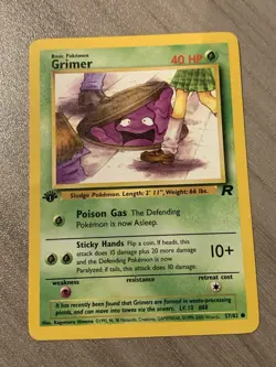 Pokemon Card Grimer Team Rocket 1st Edition Common 57/82 - Image 2