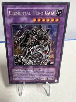 Yugioh! Elemental Hero Gaia ANPR-EN099 Secret Rare 1st Edition LP - Image 1