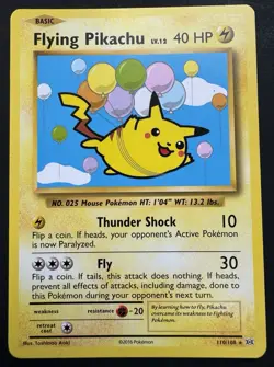 Flying Pikachu Secret Rare + Lt Surge Pikachu WOTC Pokemon Card Lot (6) TCG - Image 1