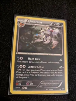 Pokemon TCG 2016 Umbreon XY96 Black Star Promo Holo Card - Image 1