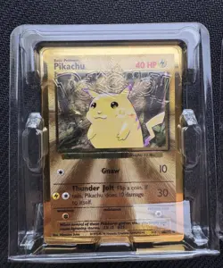 Pokemon Celebrations Gold Metal Charizard & Pikachu Cards 25th Anniversary Base - Image 3