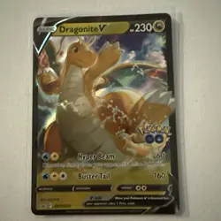 Pokemon TCG Dragonite v SWSH235 Black Star Promo Holo Card - Image 1