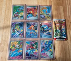 Pokemon 2026 First Partner Illustration Collection Series 1 Promos Set 9 Cards - Image 1