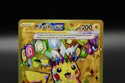 Pikachu ex 247/191 Gold Hyper Rare Tera Full Art Surging Sparks Pokemon Card - Image 2