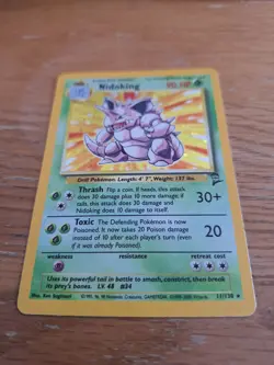 Pokemon Nidoking Holo Card Base Set 2 11/130 - Image 2