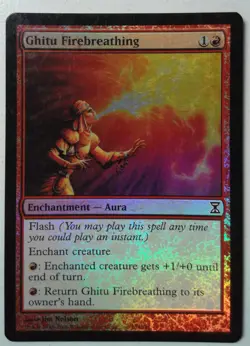 Ghitu Firebreathing *FOIL Common* Magic MtG x1 Time Spiral SP - Image 1