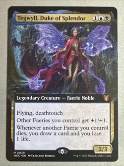 MTG / Tegwyll, Duke of Splendor / WOC / #39 / Regular (Extended Art) Mythic / NM - Image 1