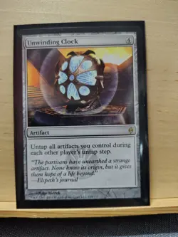 1x Unwinding Clock - NM - New Phyrexia - MTG Magic Near Mint - Image 1