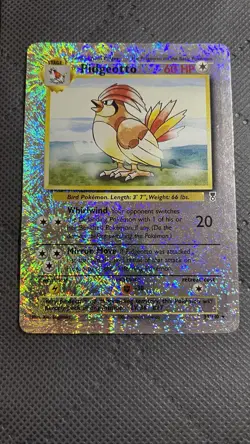 2002 Rare Reverse Holo Pokemon Card Pidgeotto 34/110 - Image 2