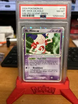 Mr. Mime EX Holo Rare PSA 8 NM-MT 2004 Pokemon EX Fire Red & Leaf Green #110 - Image 1