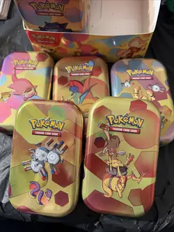 *EMPTY* Pokemon 151 Mini Tins Full Set of 10 with display box - Image 5