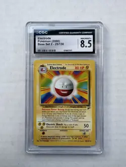 Pokemon Electrode Base Set Unlimited Rare #21 CGC 8.5 - Image 1