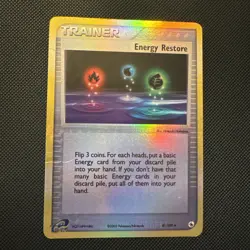 1x Energy Restore - 81/109 - Uncommon - Reverse Holo HP Pokemon EX - Ruby & - Image 1