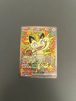 Pokemon Meowth EX Special Illustration Rare English 121/088 POR EN - Image 1