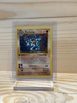 SEALED 1999 Pokemon Base Set First 1st Edition Machamp Holo #8/102 STARTER DECK - Image 1
