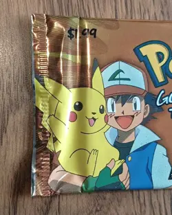 1999 Topps Pokemon TV Animation Edition TCG Factory Sealed Pack Blue Logo - Image 3