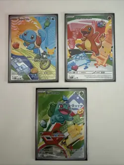 Pokemon Charmander, Squirtle, Bulbasaur 037, 038, 039 - First Partner 30th Gen 1 - Image 1