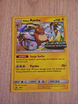 Pokemon TCG - Alolan Raichu SM72 STAFF - LP - Image 1