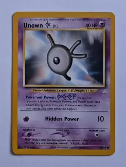 Pokemon - Unown K - Neo Revelation 58/64 - Common - LP - Image 1