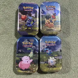 4 Pokemon TCG Ascended Heroes Pikachu Mini Tin Set Of 4 Sealed & Ships Fast - Image 1